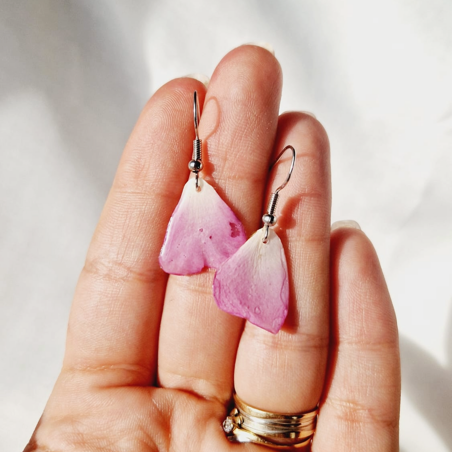 Pink Roses Earrings