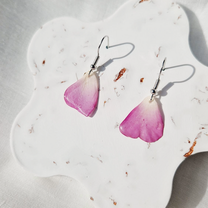 Pink Roses Earrings